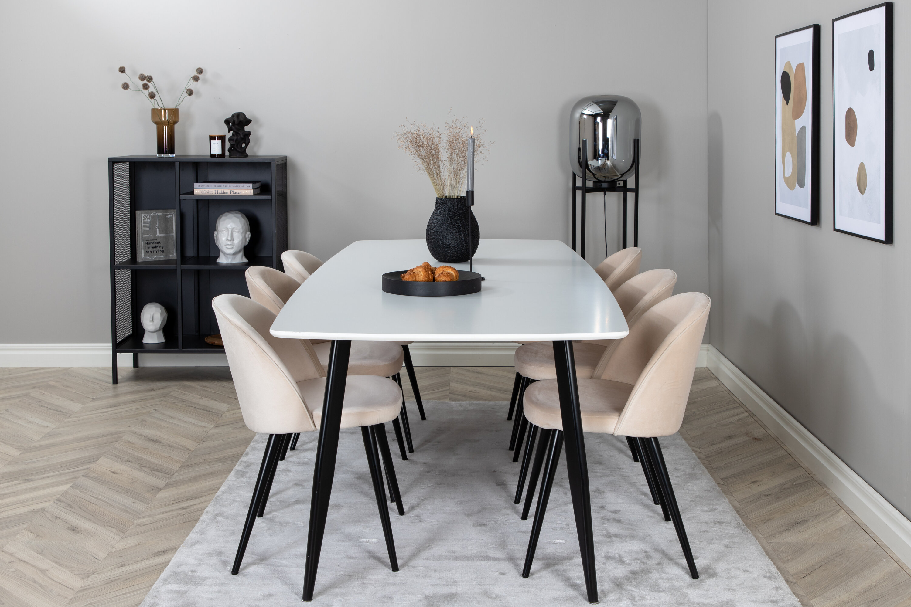 Söögikomplekt Polar toolidega Velvet Söögilauakomplektid Homewell