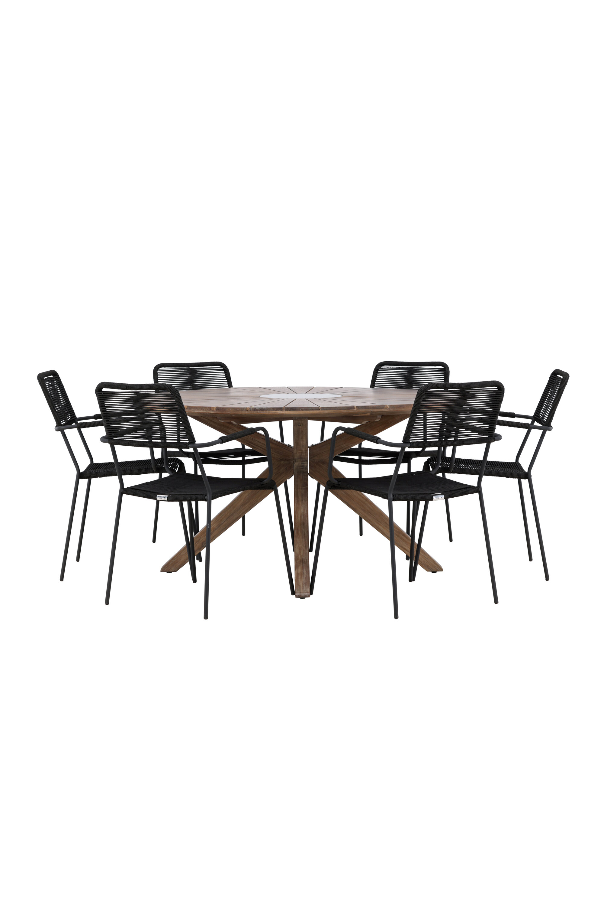 Rosario Rund söögikomplekt Aiamööbel Homewell