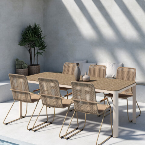 Etna söögikomplekt koos toolidega Bois Aiamööbel Homewell