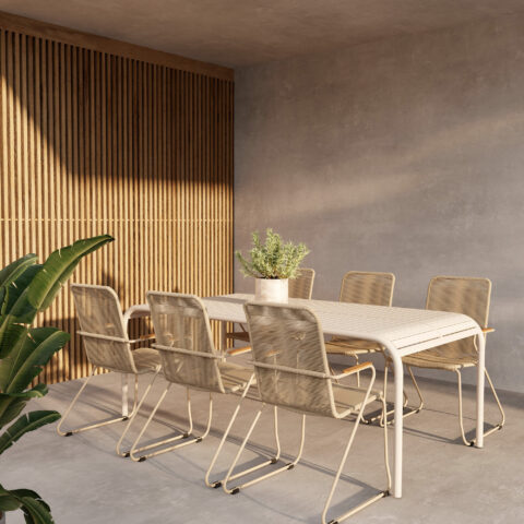 Borneo söögikomplekt koos toolidega Bois Aiamööbel Homewell