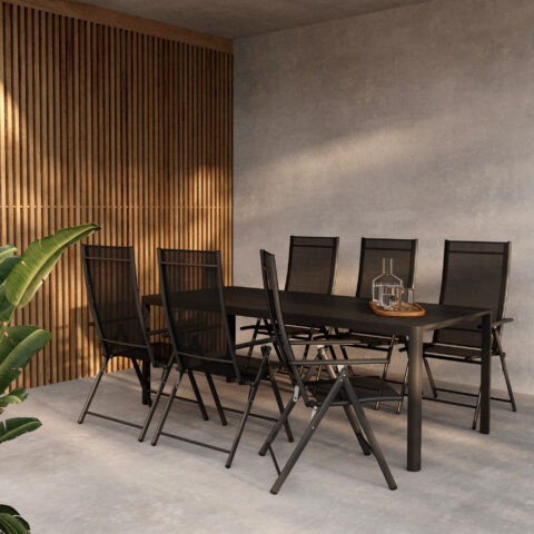 Giardini söögikomplekt koos toolidega Levanzo Aiamööbel Homewell