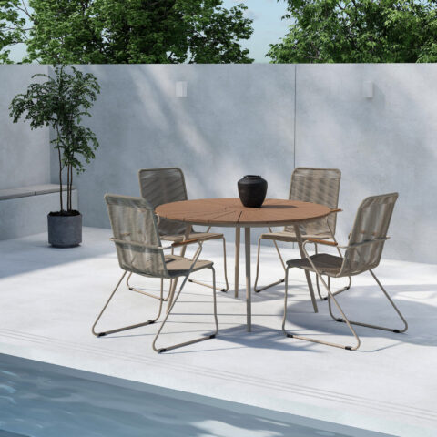 San Vito söögikomplekt koos toolidega Bois Aiamööbel Homewell