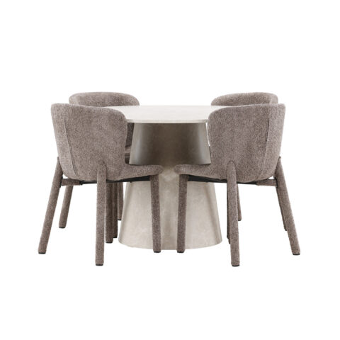 Söögilaud Lanzo koos Astoria tooliga Söögilauakomplektid Homewell