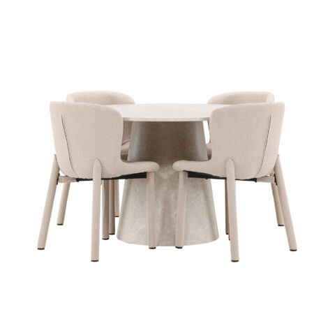 Söögilaud Lanzo koos Astoria tooliga Söögilauakomplektid Homewell