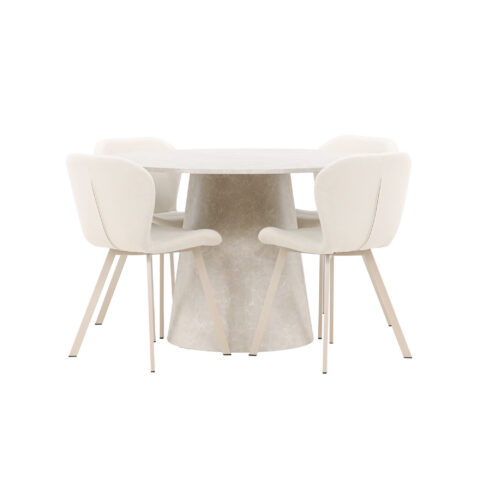 Söögilaud Lanzo koos Lilja tooliga Söögilauakomplektid Homewell