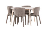 Söögilaud Flora koos Astoria tooliga Söögilauakomplektid Homewell 57