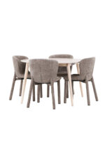 Söögilaud Flora koos Astoria tooliga Söögilauakomplektid Homewell 42