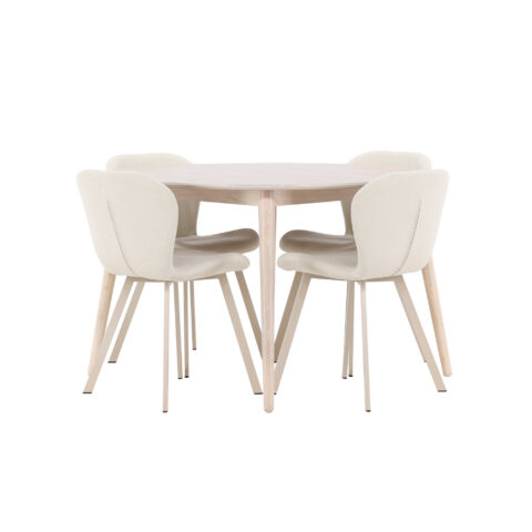 Söögilaud Flora koos Lilja tooliga Söögilauakomplektid Homewell
