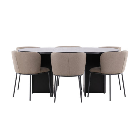 Söögilaud Strada koos Edina tooliga Söögilauakomplektid Homewell