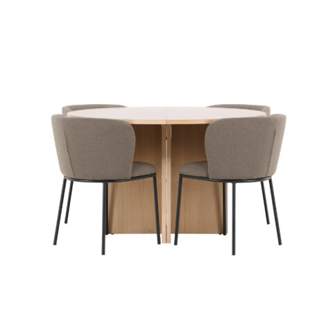 Söögilaud Strada koos Edina tooliga Söögilauakomplektid Homewell