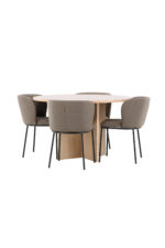 Söögilaud Strada koos Edina tooliga Söögilauakomplektid Homewell 33