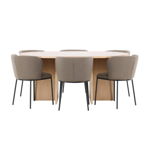 Söögilaud Strada koos Edina tooliga Söögilauakomplektid Homewell