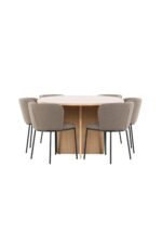 Söögilaud Strada koos Edina tooliga Söögilauakomplektid Homewell 36