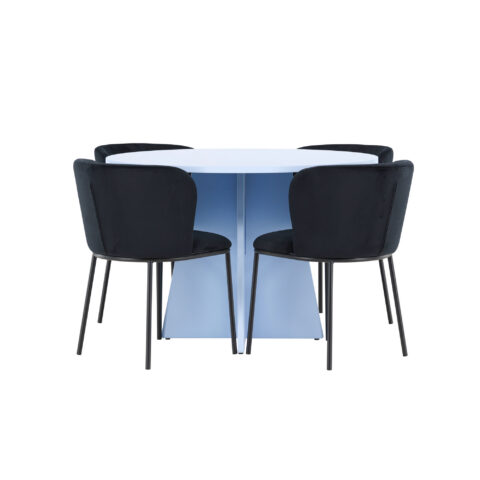 Söögilaud Bootcut koos Edina tooliga Söögilauakomplektid Homewell