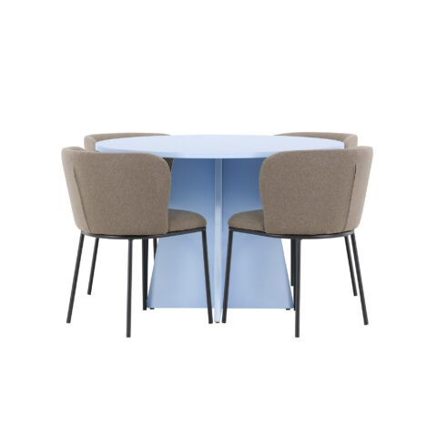 Söögilaud Bootcut koos Edina tooliga Söögilauakomplektid Homewell