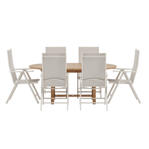 Kenya söögilaud puhketooliga Aiamööbel Homewell