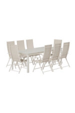 Levelsi söögilaud koos Levanzo tooliga Aiamööbel Homewell 12