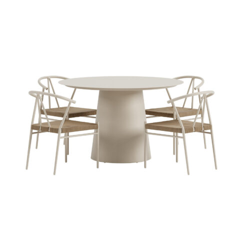 Lanzo söögilaud Alfonsi tooliga Aiamööbel Homewell