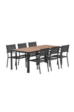 Bois söögilaud koos Copacabana tooliga Aiamööbel Homewell 12