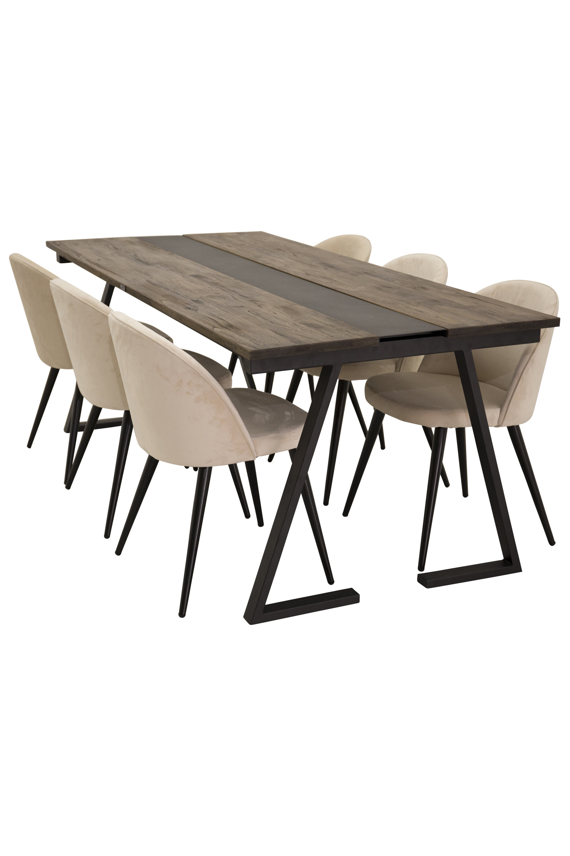 Jakarta ristkülikukujuline söögikomplekt Söögilauakomplektid Homewell