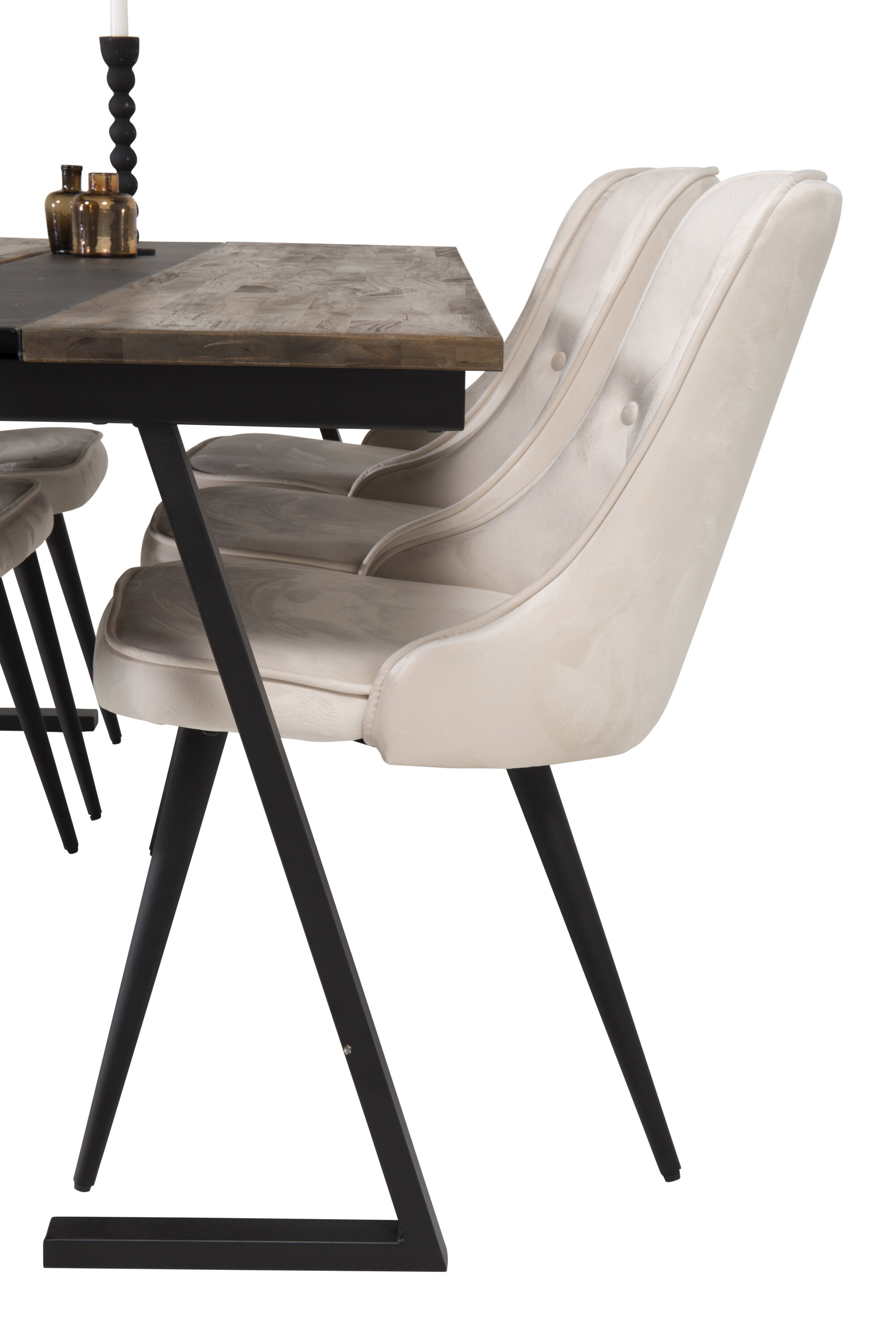 Jakarta ristkülikukujuline söögikomplekt Söögilauakomplektid Homewell