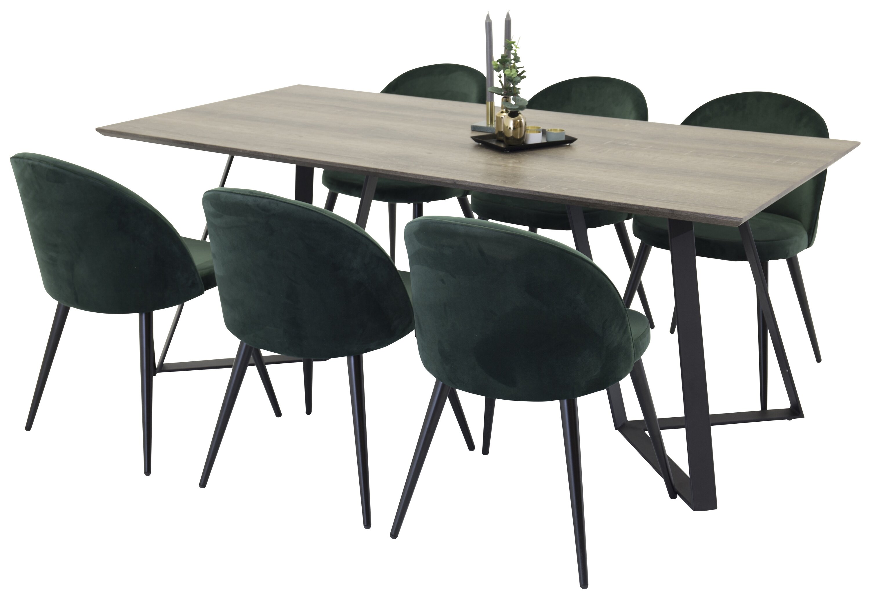 Marina ristkülikukujuline söögikomplekt Söögilauakomplektid Homewell