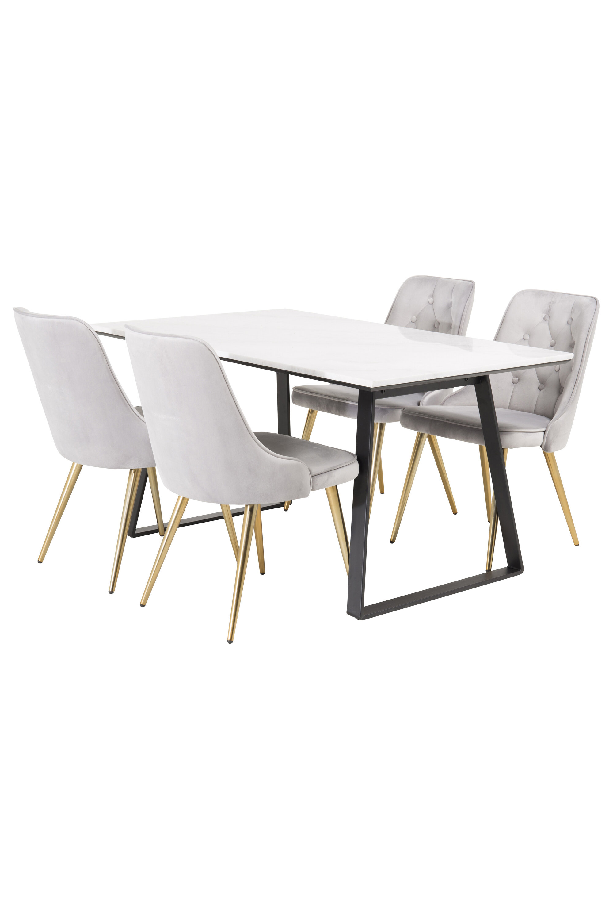 Estelle ristkülikukujuline söögikomplekt Söögilauakomplektid Homewell