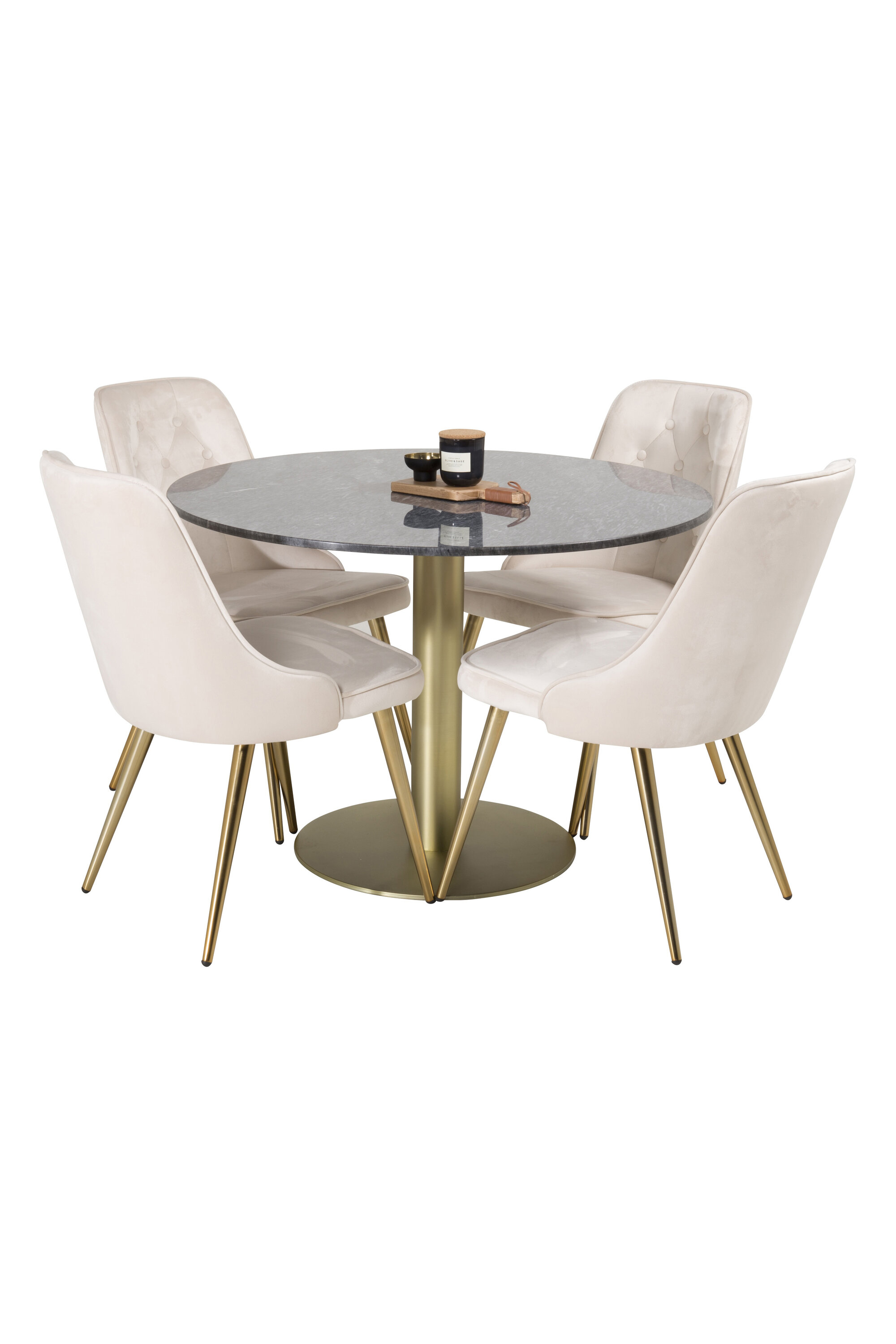 Estelle ümmargune söögikomplekt Söögilauakomplektid Homewell