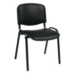 Klienditool ISO, 54,5×42,5xH82cm, iste: kunstnahk, värvus: must, raam: must Klienditoolid ISO