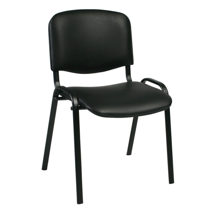 Klienditool ISO, 54,5×42,5xH82cm, iste: kunstnahk, värvus: must, raam: must Klienditoolid ISO