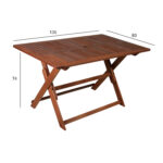 Laud MODENA 135x80xH74cm, meranti Aialauad Aialauad