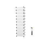 Plastikust kapp 48x36x173cm, valge Riiulid