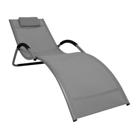 Lamamistool BRIGO 62x180xH26/66cm, hall Lamamistoolid ja päevitustoolid G03-100 Lamamistoolid ja päevitustoolid