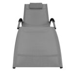 Lamamistool BRIGO 62x180xH26/66cm, hall Lamamistoolid ja päevitustoolid G03-100 Lamamistoolid ja päevitustoolid
