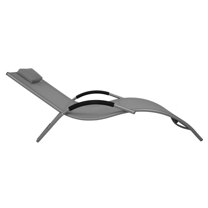 Lamamistool BRIGO 62x180xH26/66cm, hall Lamamistoolid ja päevitustoolid G03-100 Lamamistoolid ja päevitustoolid