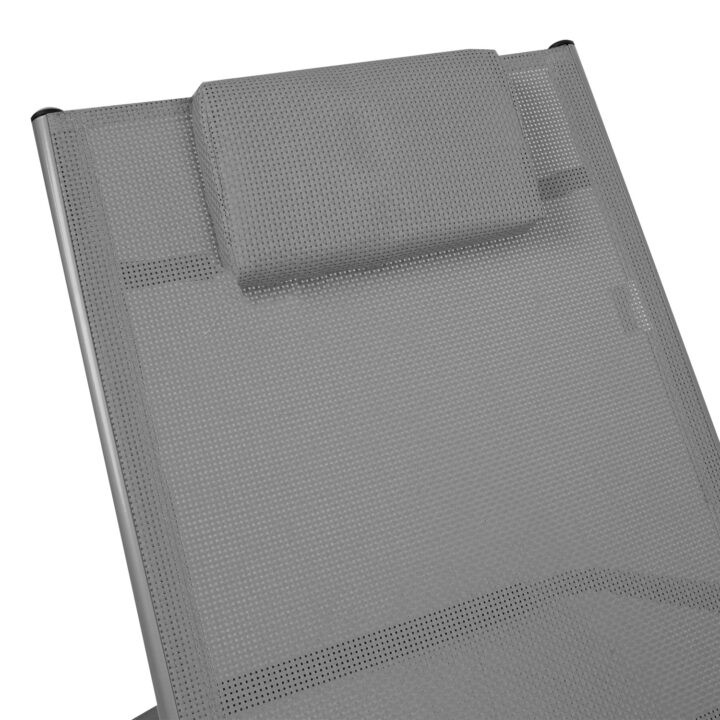 Lamamistool BRIGO 62x180xH26/66cm, hall Lamamistoolid ja päevitustoolid G03-100 Lamamistoolid ja päevitustoolid