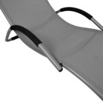 Lamamistool BRIGO 62x180xH26/66cm, hall Lamamistoolid ja päevitustoolid G03-100 Lamamistoolid ja päevitustoolid