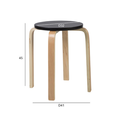Taburet SIXTY-1 D41xH45cm, must Söögilauatoolid, taburetid, pingid H02-300 Söögilauatoolid, taburetid, pin