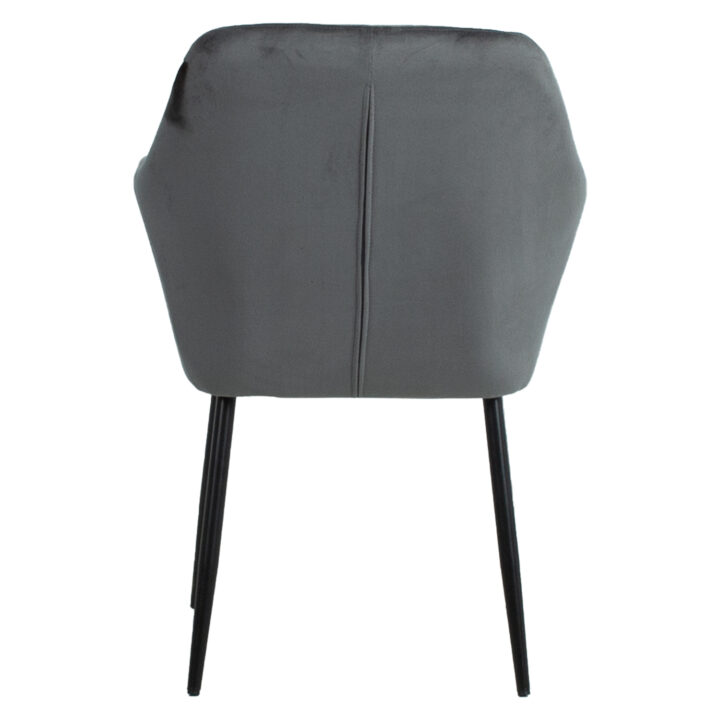 Tool EVELIN 60,5×57,5xH82cm hall, polüesterkangas, metall, vineer Söögilauatoolid, taburetid, pingid H02-300 Söögilauatoolid, taburetid, pin