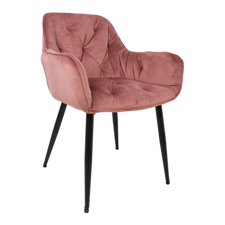 Tool BRITA 58x63H83cm, roosa samet Söögilauatoolid, taburetid, pingid H02-300 Söögilauatoolid, taburetid, pin