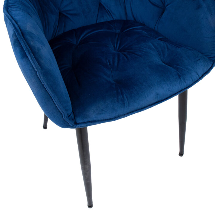Tool BRITA 58x63H83cm, sinine samet Söögilauatoolid, taburetid, pingid H02-300 Söögilauatoolid, taburetid, pin