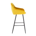 Baaritool BRITA 53x55xH109cm, kollane samet Baaripukid ja baarilauad Baaripukid ja baarilauad