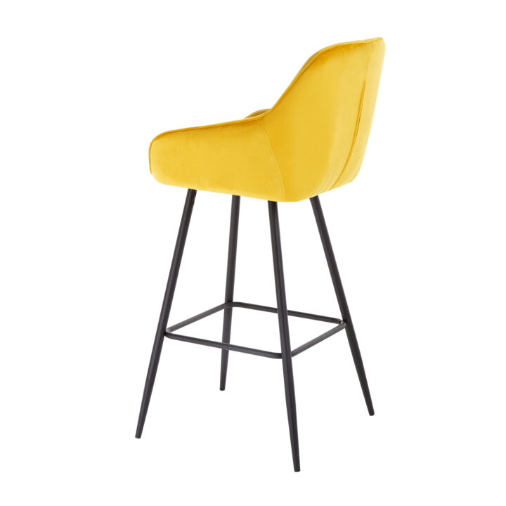 Baaritool BRITA 53x55xH109cm, kollane samet Baaripukid ja baarilauad Baaripukid ja baarilauad