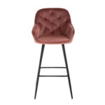 Baaritool BRITA 53x55xH109cm, roosa samet Baaripukid ja baarilauad Baaripukid ja baarilauad