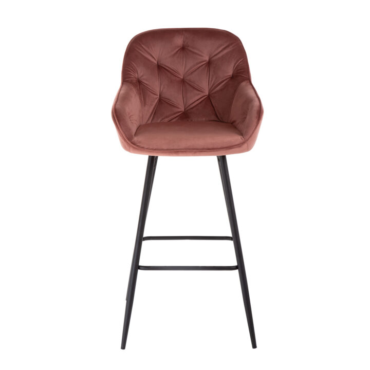 Baaritool BRITA 53x55xH109cm, roosa samet Baaripukid ja baarilauad Baaripukid ja baarilauad