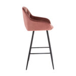 Baaritool BRITA 53x55xH109cm, roosa samet Baaripukid ja baarilauad Baaripukid ja baarilauad