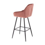 Baaritool BRITA 53x55xH109cm, roosa samet Baaripukid ja baarilauad Baaripukid ja baarilauad