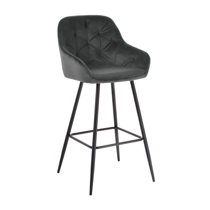 Baaritool BRITA 53x55xH109cm, hall samet Baaripukid ja baarilauad Baaripukid ja baarilauad