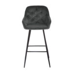 Baaritool BRITA 53x55xH109cm, hall samet Baaripukid ja baarilauad Baaripukid ja baarilauad