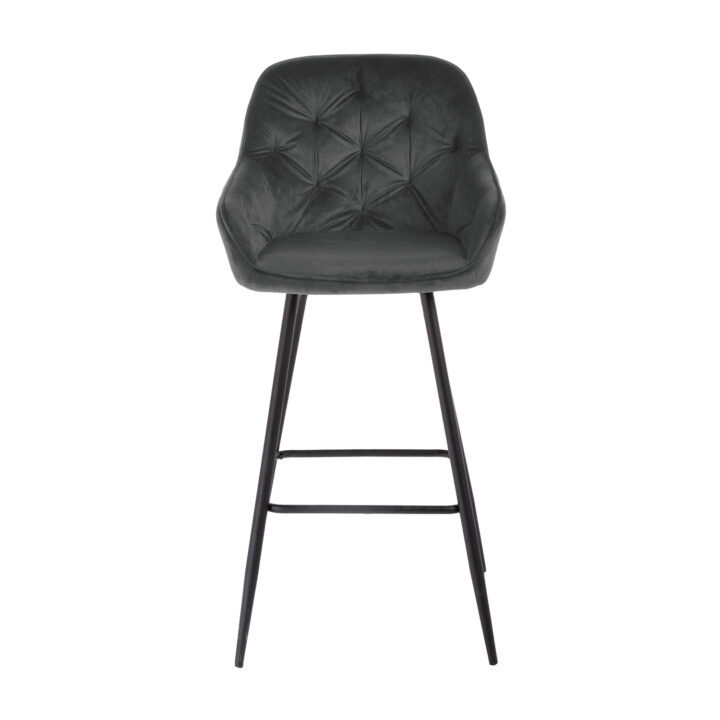 Baaritool BRITA 53x55xH109cm, hall samet Baaripukid ja baarilauad Baaripukid ja baarilauad